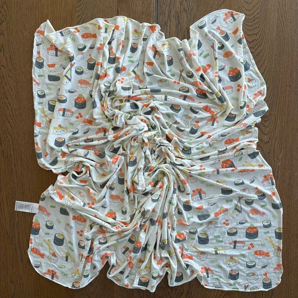 NWOT Angel Dear Swaddle Blanket Uni Sushi 45" x 45" - Picture 3 of 4